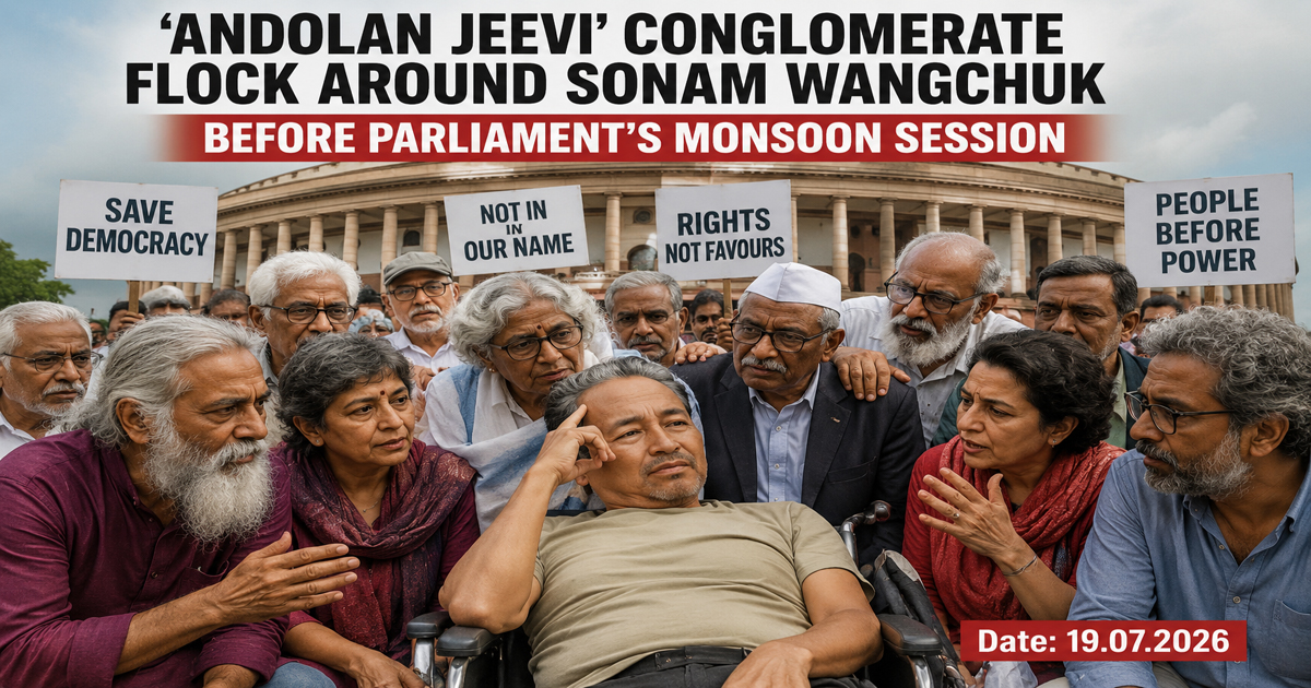 ‘Andolan jeevi’ conglomerate flock around Sonam Wangchuk before parliament’s monsoon session