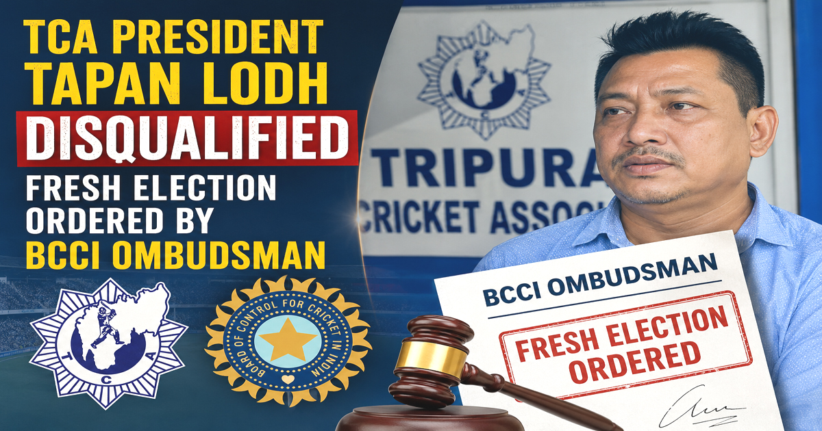 TCA president Tapan Lodh disqualified, fresh election ordered by BCCI ombudsman