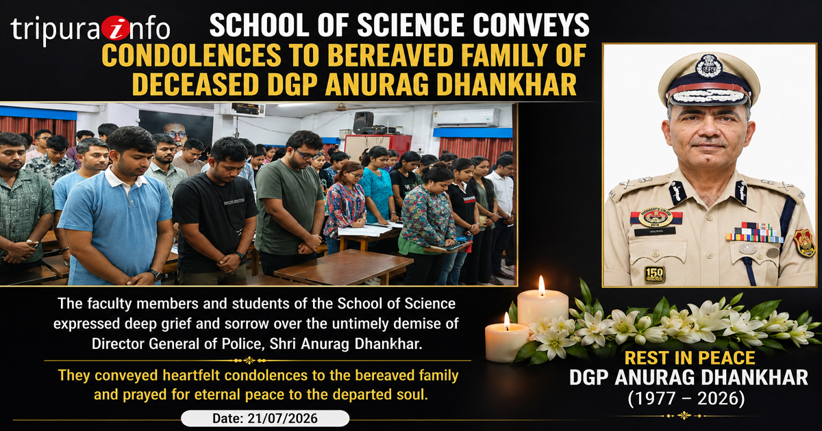 School of Science conveys condolences to bereaved family of deceased DGP Anurag Dhankhar