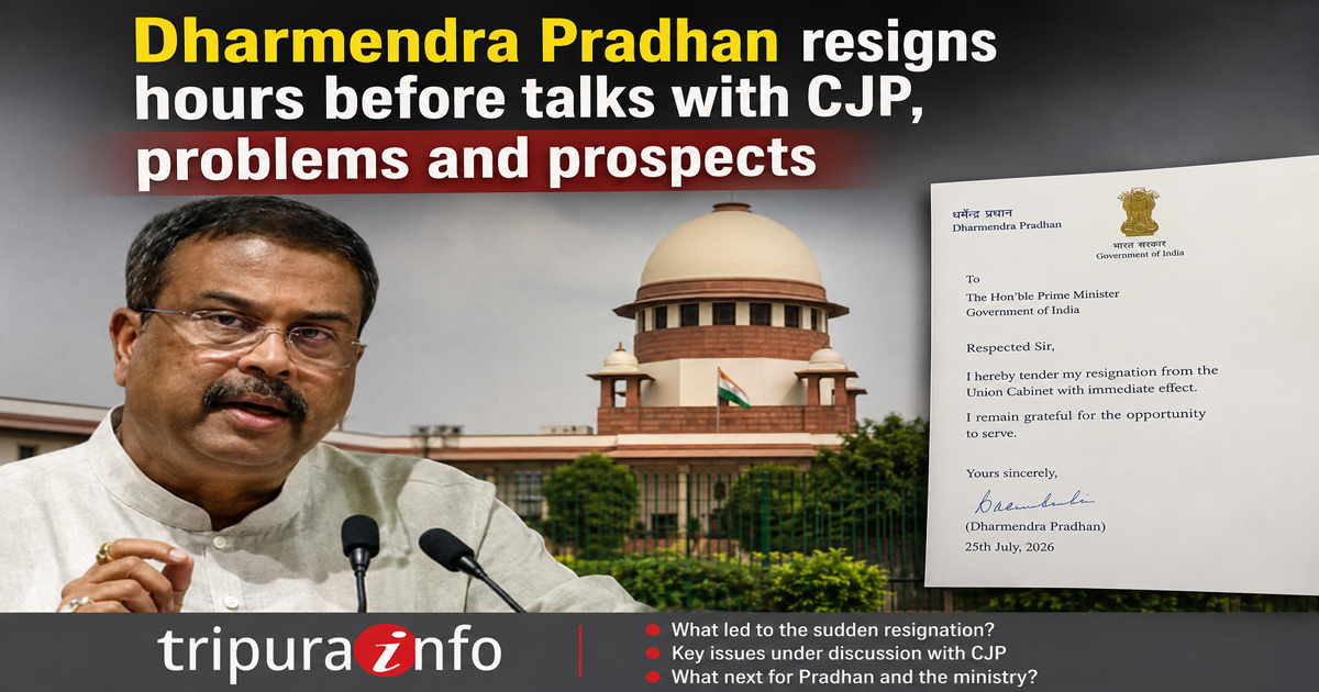 Dharmendra Pradhan resigns hours before talks with CJP , problems and prospects
