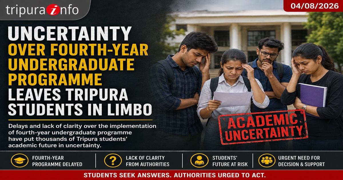 Uncertainty over fourth-year undergraduate programme leaves Tripura students in limbo