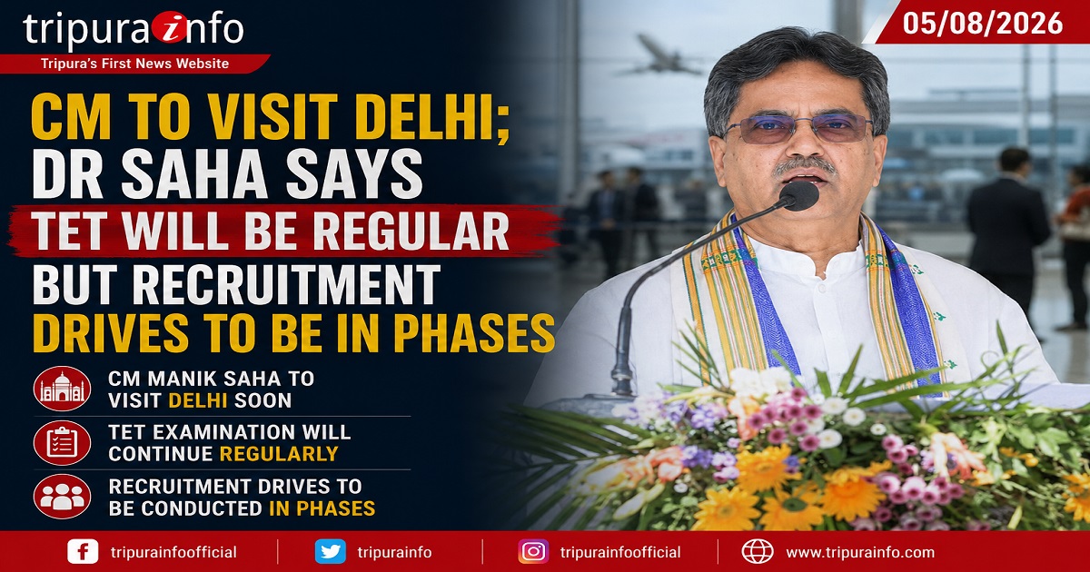 CM to visit Delhi; Dr Saha says TET will be regular but recruitment drives to be in phases