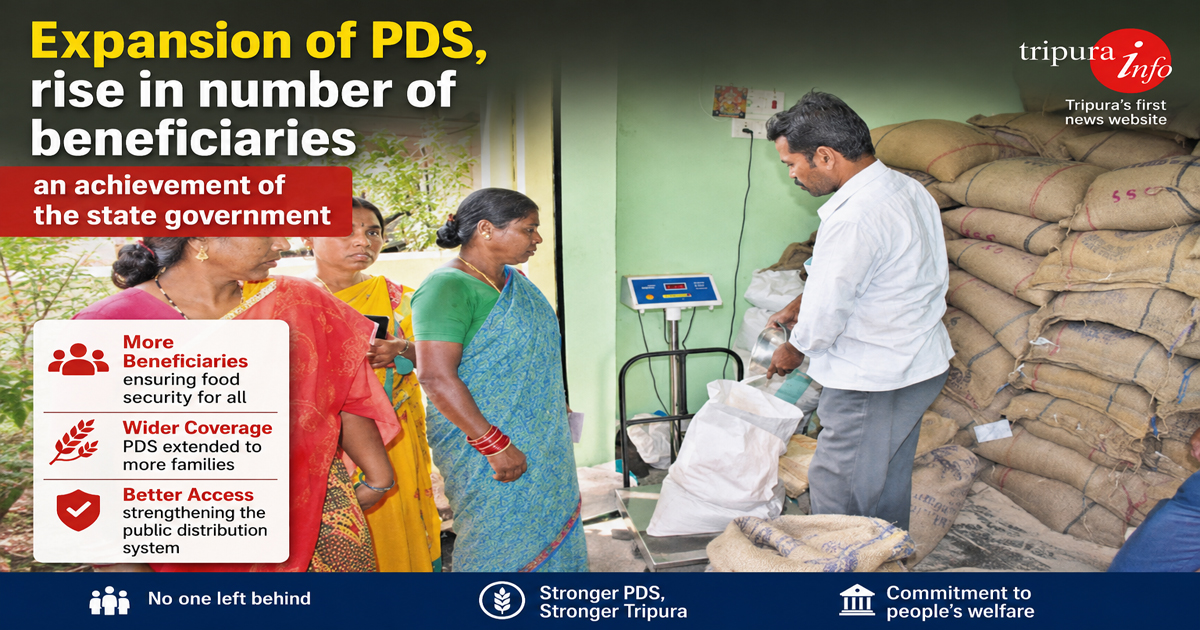 Expansion of PDS, rise in number of beneficiaries , an achievement of the state government