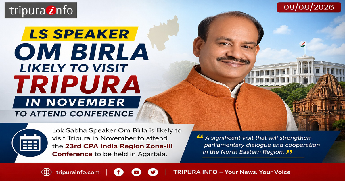 LS speaker Om Birla likely to visit Tripura in November to attend conference