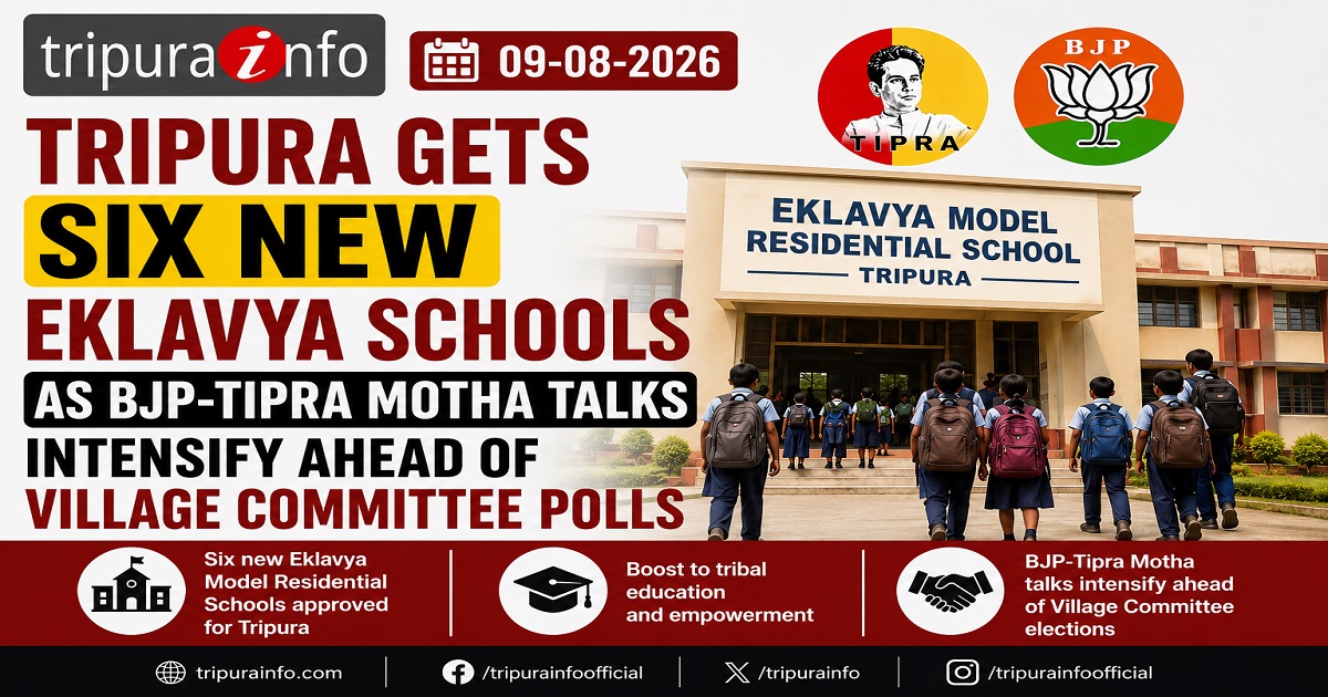 Tripura Gets Six New Eklavya Schools as BJP-Tipra Motha Talks Intensify Ahead of Village Committee Polls