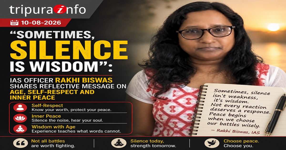 “Sometimes, Silence Is Wisdom”: IAS Officer Rakhi Biswas Shares Reflective Message on Age, Self-Respect and Inner Peace
