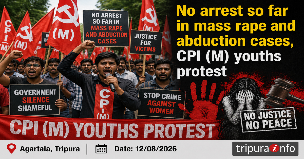 No arrest so far in mass rape and abduction cases , CPI (M) youths protest