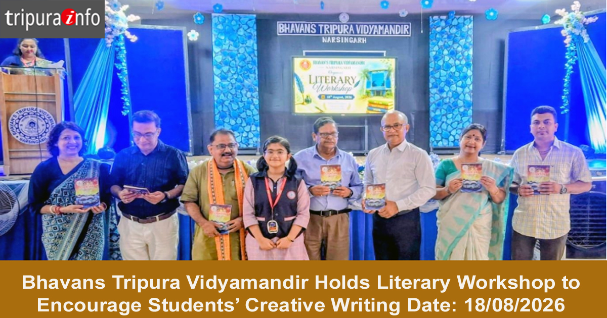 Bhavans Tripura Vidyamandir Holds Literary Workshop to Encourage Students’ Creative Writing