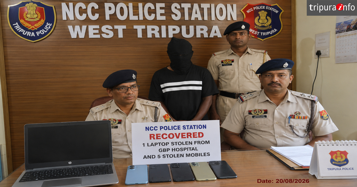 NCC police station recover laptop stolen from GBP hospital along with five stolen mobiles