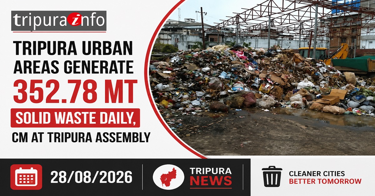 Tripura urban areas generate 352.78 MT solid waste daily, CM at Tripura assembly