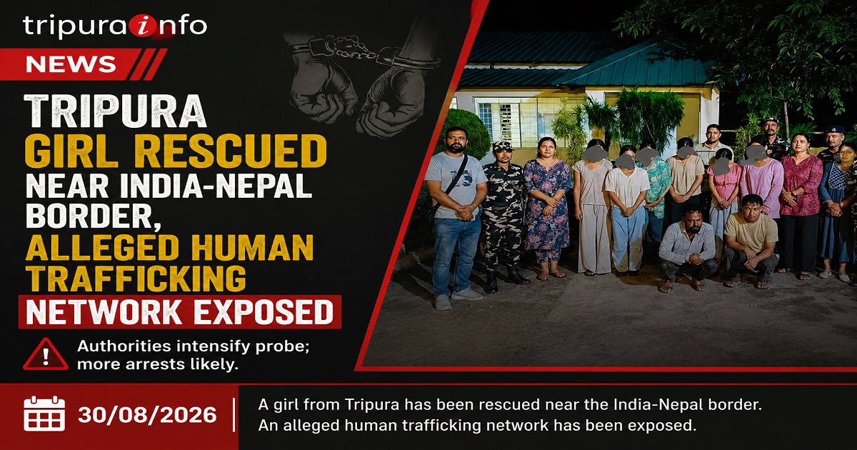 Tripura Girl Rescued Near India-Nepal Border, Alleged Human Trafficking Network Exposed