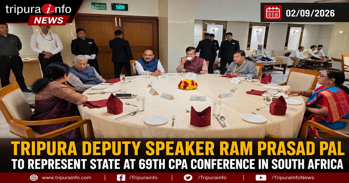 Tripura Deputy Speaker Ram Prasad Pal to Represent State at 69th CPA Conference in South Africa
