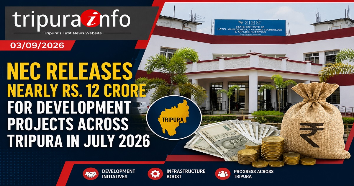 NEC Releases Nearly Rs. 12 Crore for Development Projects Across Tripura in July 2026
