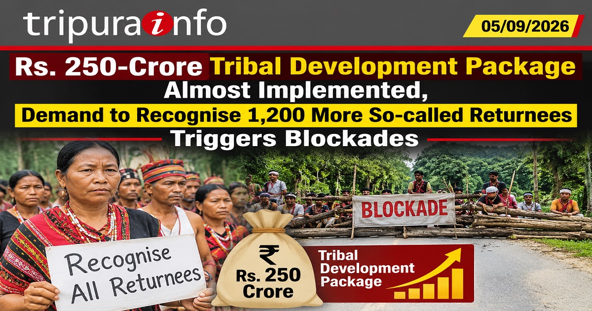 Rs. 250-Crore Tribal Development Package Almost Implemented, Demand to Recognise 1,200 More So-called Returnees Triggers Blockades