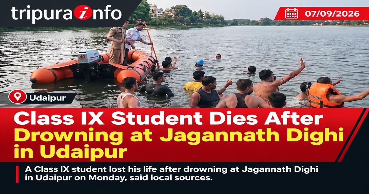 Class IX Student Dies After Drowning at Jagannath Dighi in Udaipur
