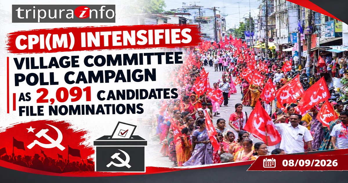 CPI(M) Intensifies Village Committee Poll Campaign as 2,091 Candidates File Nominations