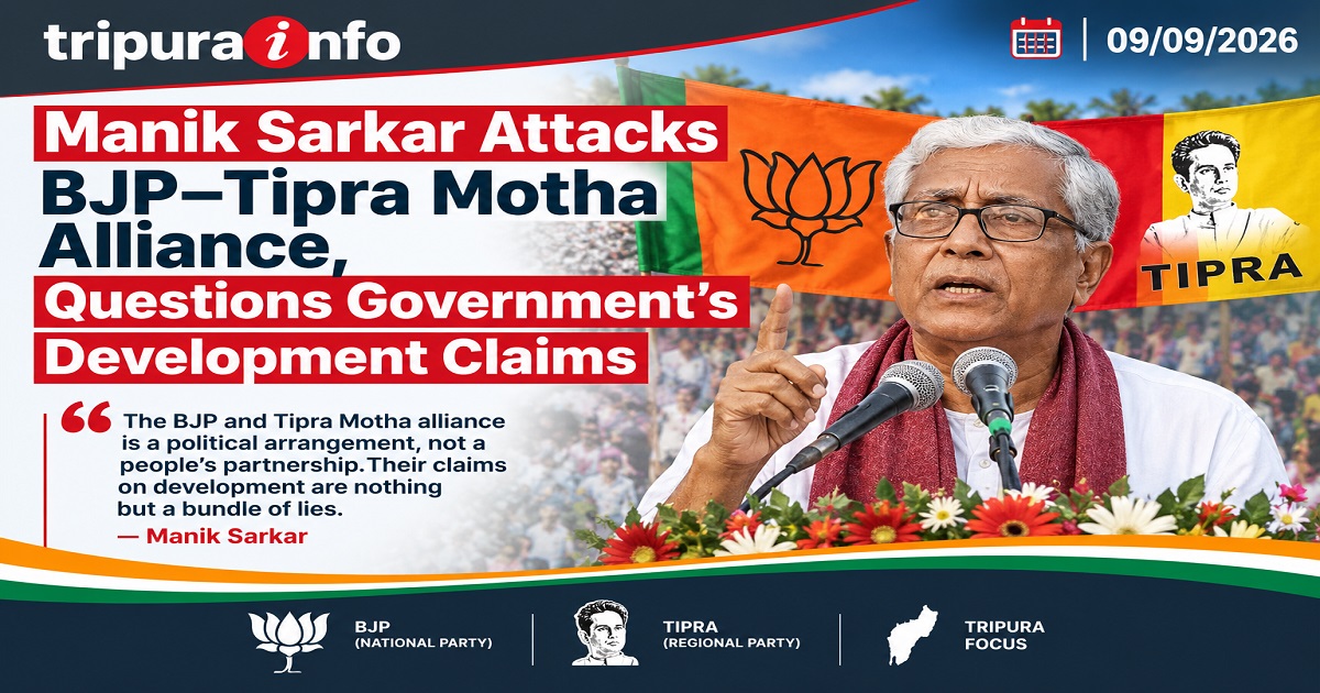 Manik Sarkar Attacks BJP–Tipra Motha Alliance, Questions Government’s Development Claims