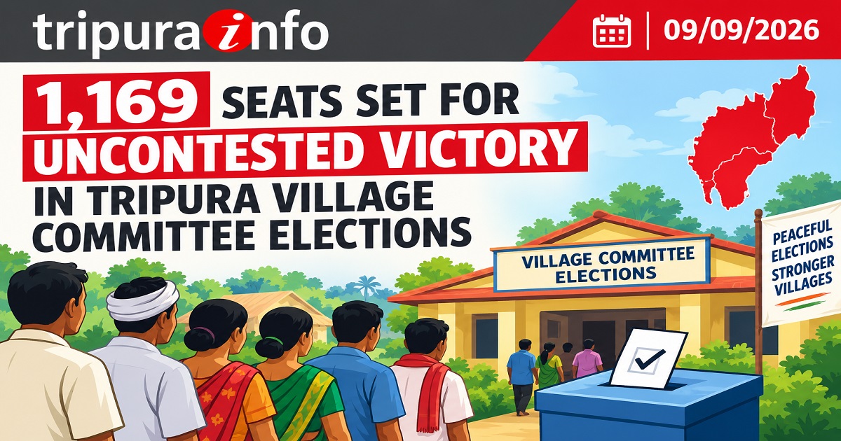 1,169 Seats Set for Uncontested Victory in Tripura Village Committee Elections