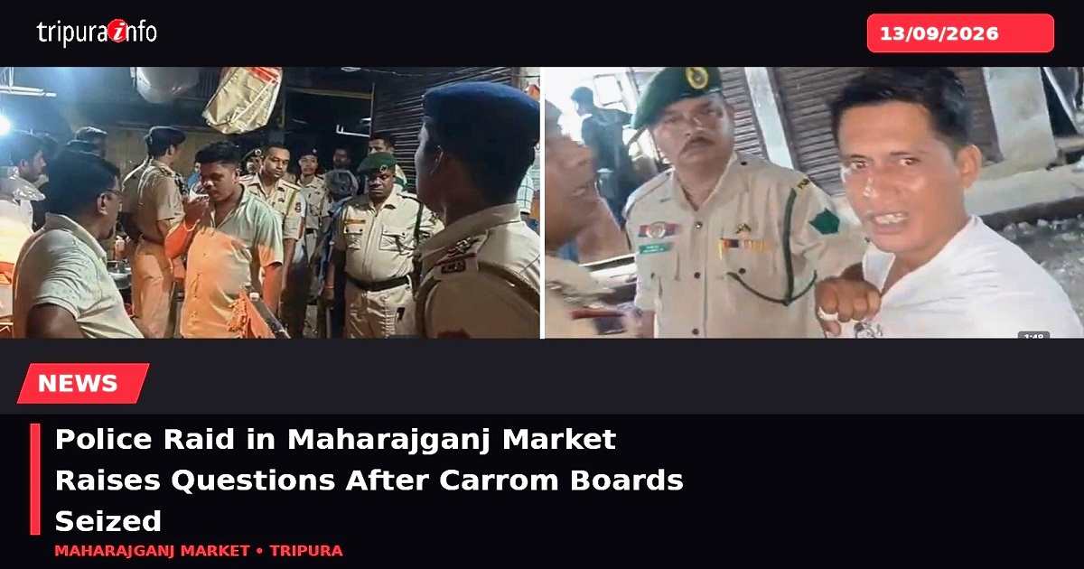 Police Raid in Maharajganj Market Raises Questions After Carrom Boards Seized
