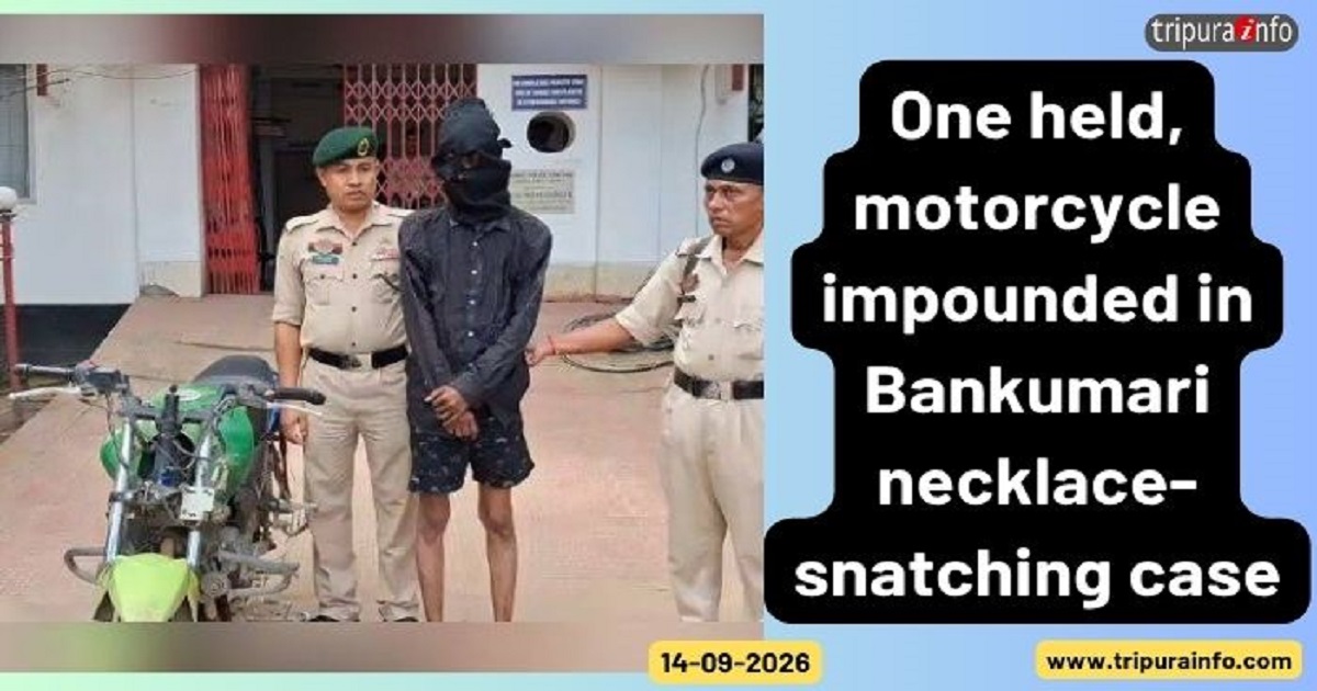 One held, motorcycle impounded in Bankumari necklace-snatching case