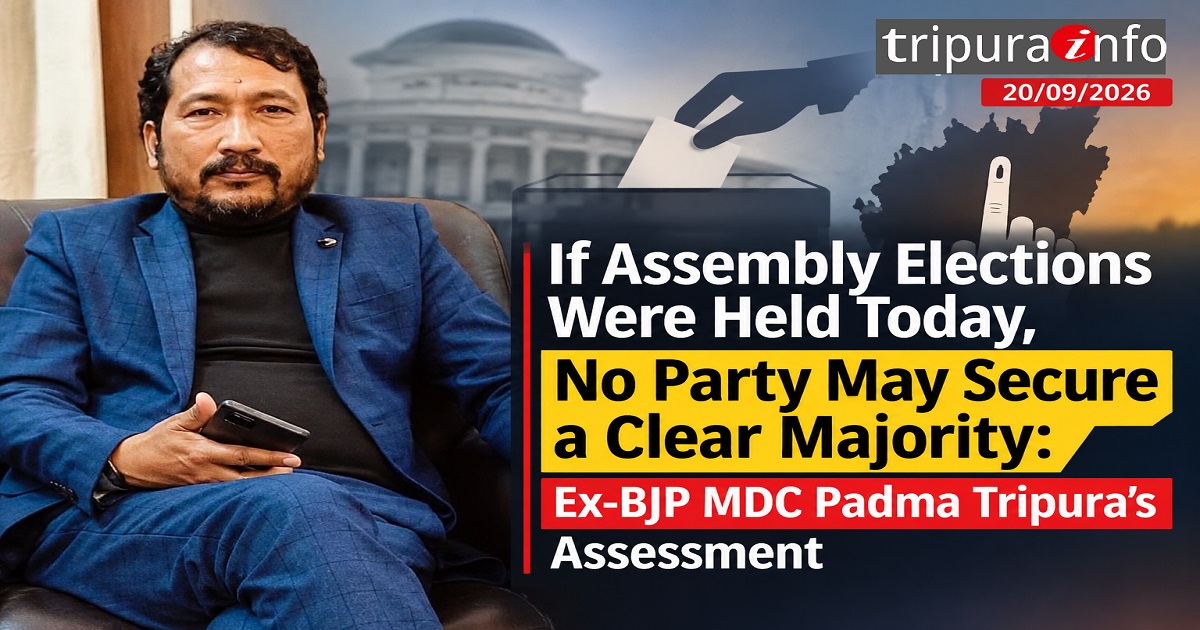 If Assembly Elections Were Held Today, No Party May Secure a Clear Majority: Ex-BJP MDC Padma Tripura’s Assessment
