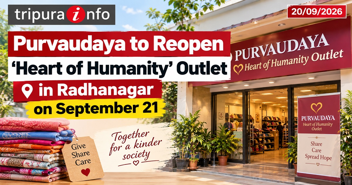 Purvaudaya to Reopen ‘Heart of Humanity’ Outlet in Radhanagar on September 21