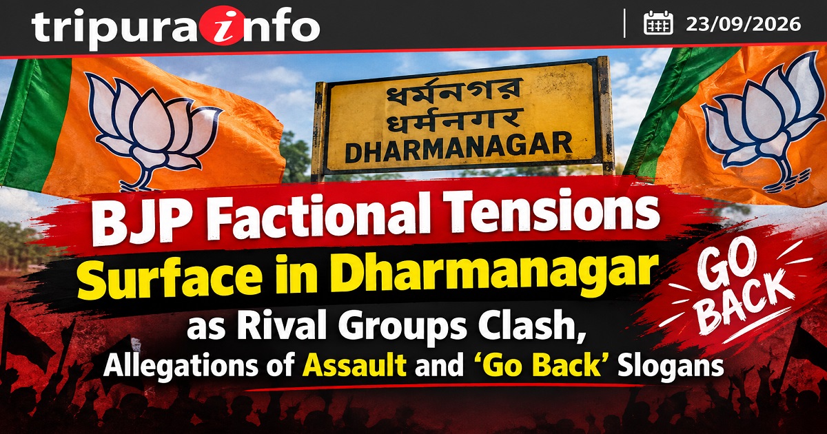 BJP Factional Tensions Surface in Dharmanagar as Rival Groups Clash, Allegations of Assault and ‘Go Back’ Slogans
