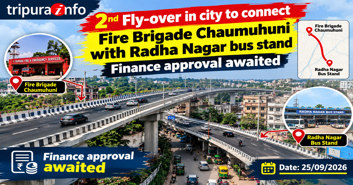 2nd fly-over in city to connect Fire Brigade Chaumuhuni with Radha Nagar bus stand , finance approval awaited