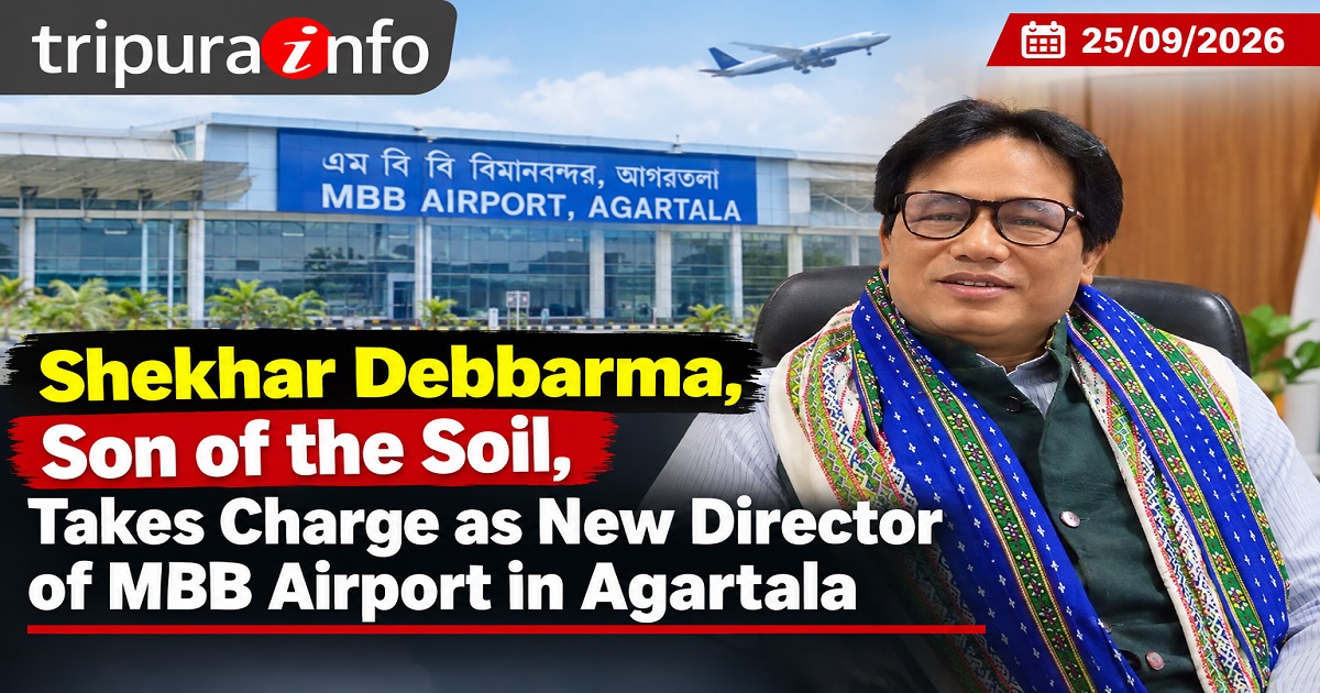 Shekhar Debbarma, Son of the Soil, Takes Charge as New Director of MBB Airport in Agartala