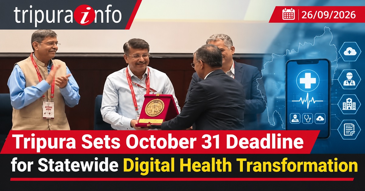 Tripura Sets October 31 Deadline for Statewide Digital Health Transformation