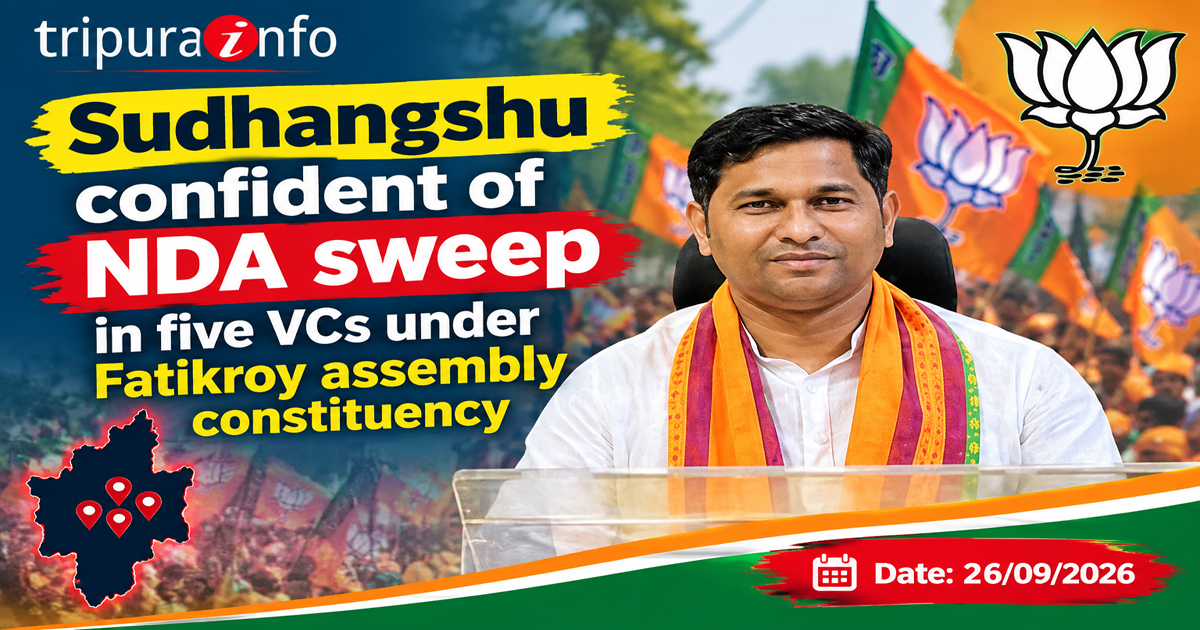 Sudhangshu confident of NDA sweep in five VCs under Fatikroy assembly constituency
