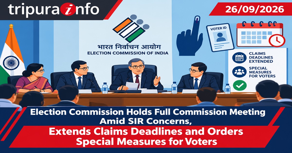 Election Commission Holds Full Commission Meeting Amid SIR Concerns, Extends Claims Deadlines and Orders Special Measures for Voters