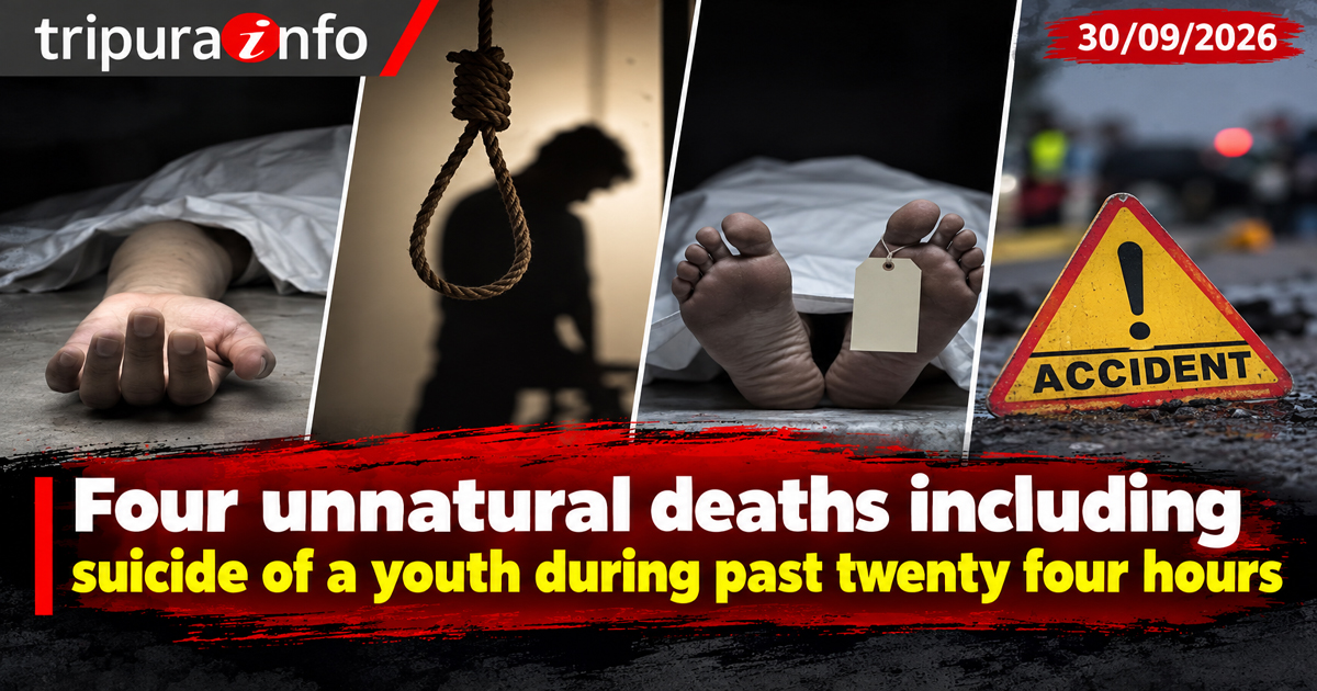 Four unnatural deaths including suicide of a youth during past twenty four hours