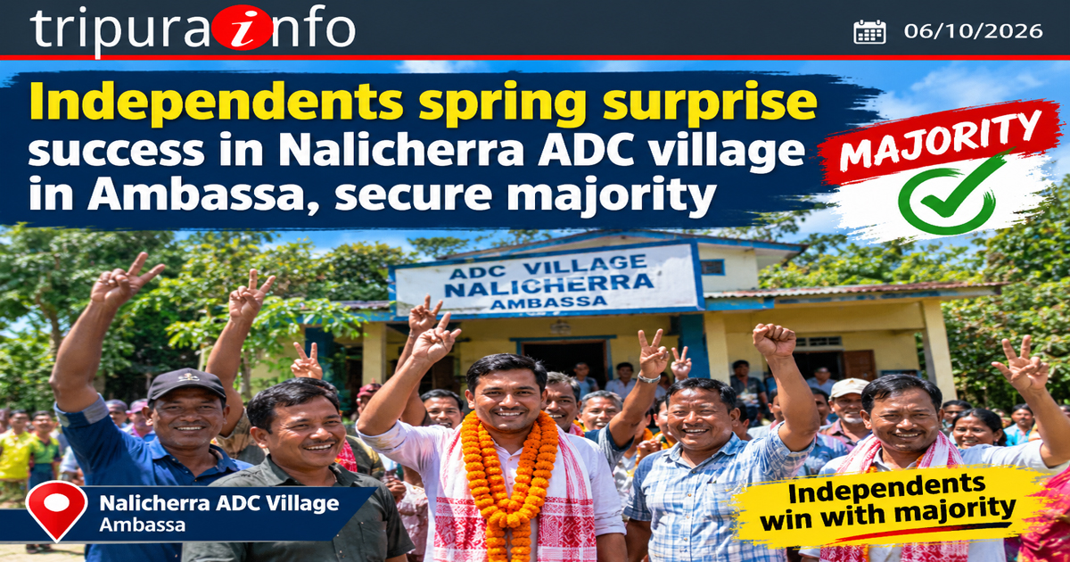 Independents spring surprise success in Nalicherra ADC village in Ambassa, secure majority