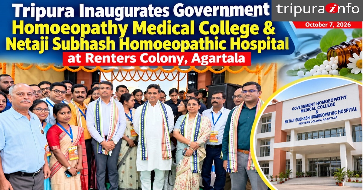 Tripura Inaugurates Government Homoeopathy Medical College and Netaji Subhash Homoeopathic Hospital in Agartala
