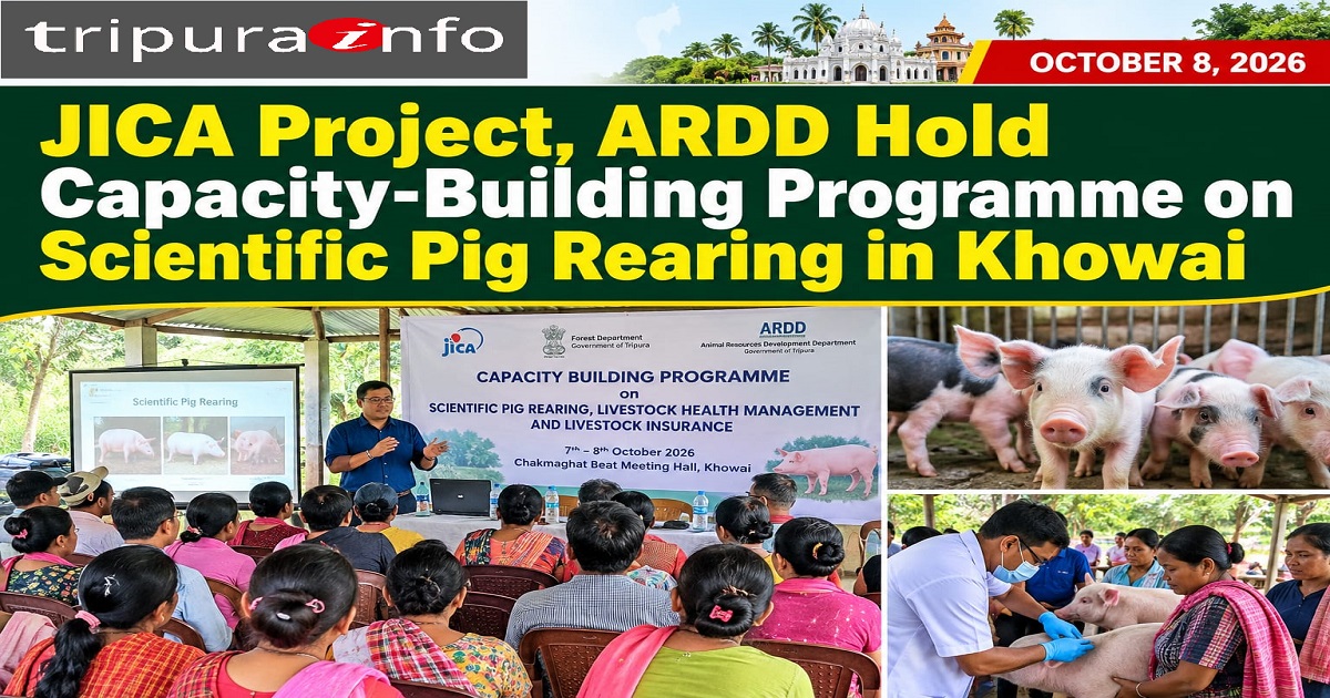 JICA Project, ARDD Hold Capacity-Building Programme on Scientific Pig Rearing in Khowai