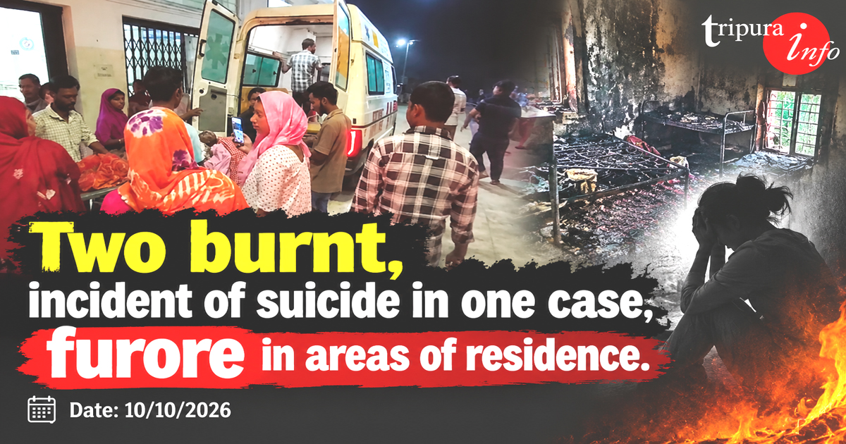 Two burnt, incident of suicide in one case, furore in areas of residence.