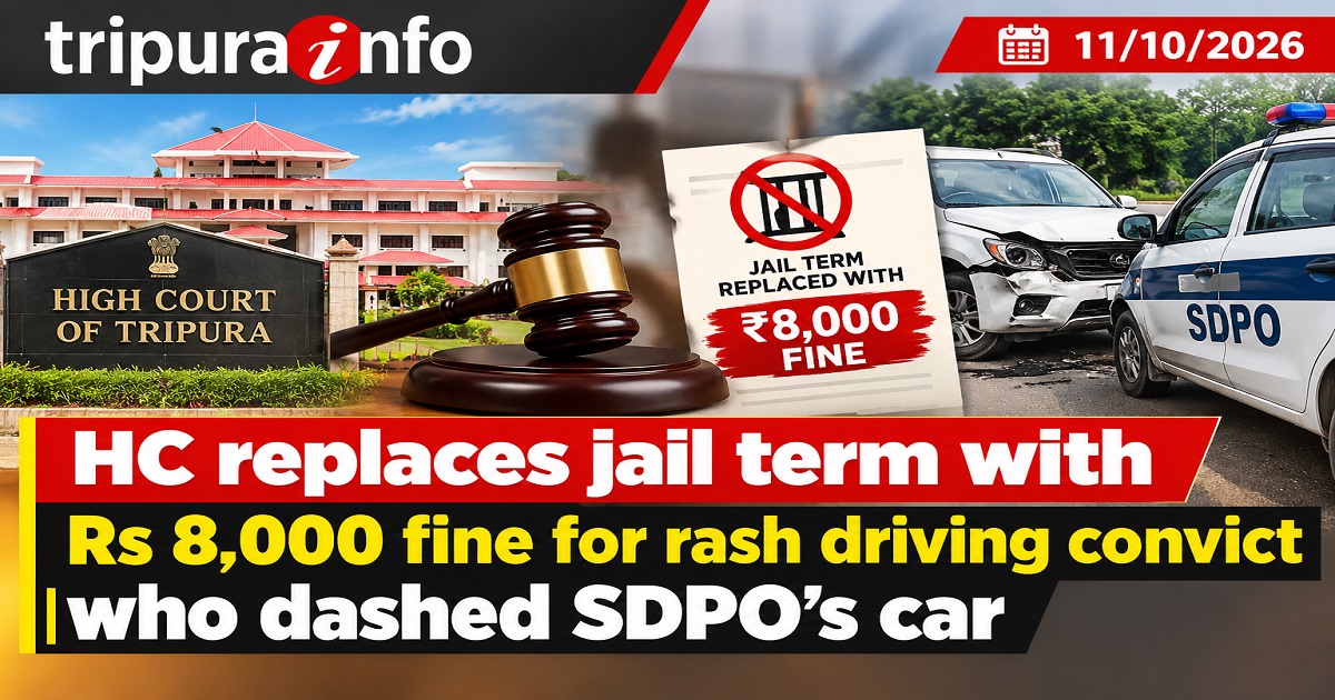 HC replaces jail term with Rs 8,000 fine for rash driving convict who dashed SDPO~`s car