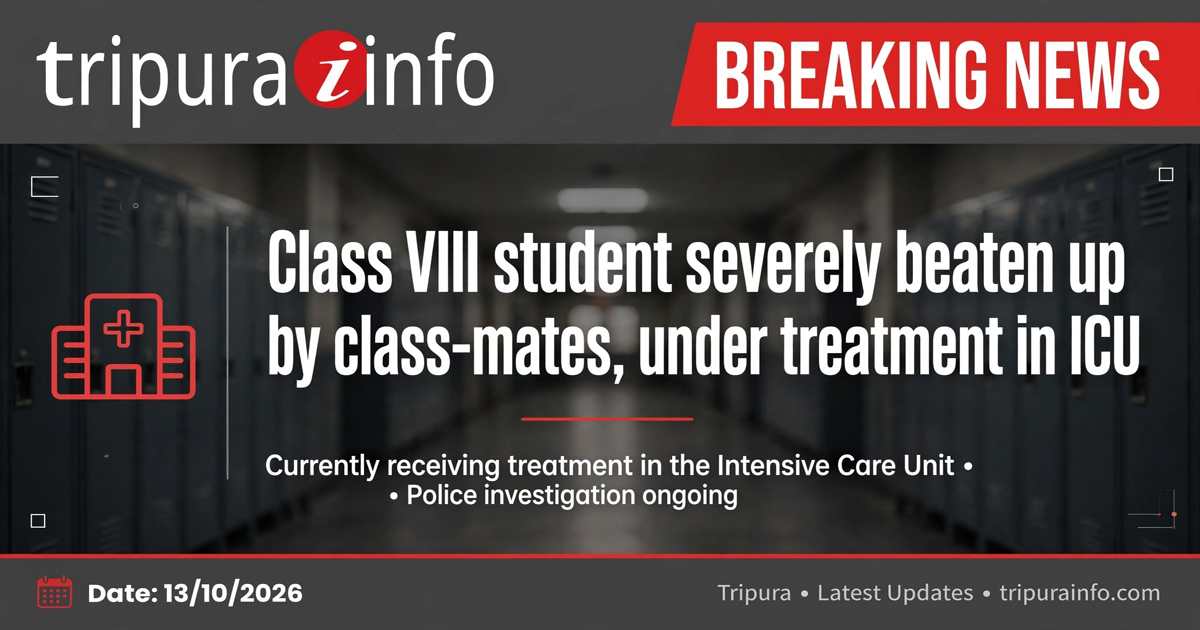 Class VIII student severely beaten up by class-mates , under treatment in ICU