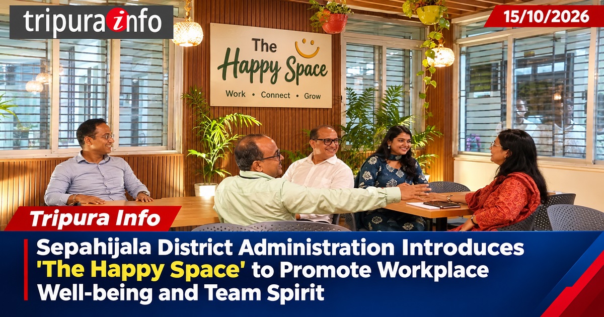Sepahijala District Administration Introduces ‘The Happy Space’ to Promote Workplace Well-being and Team Spirit