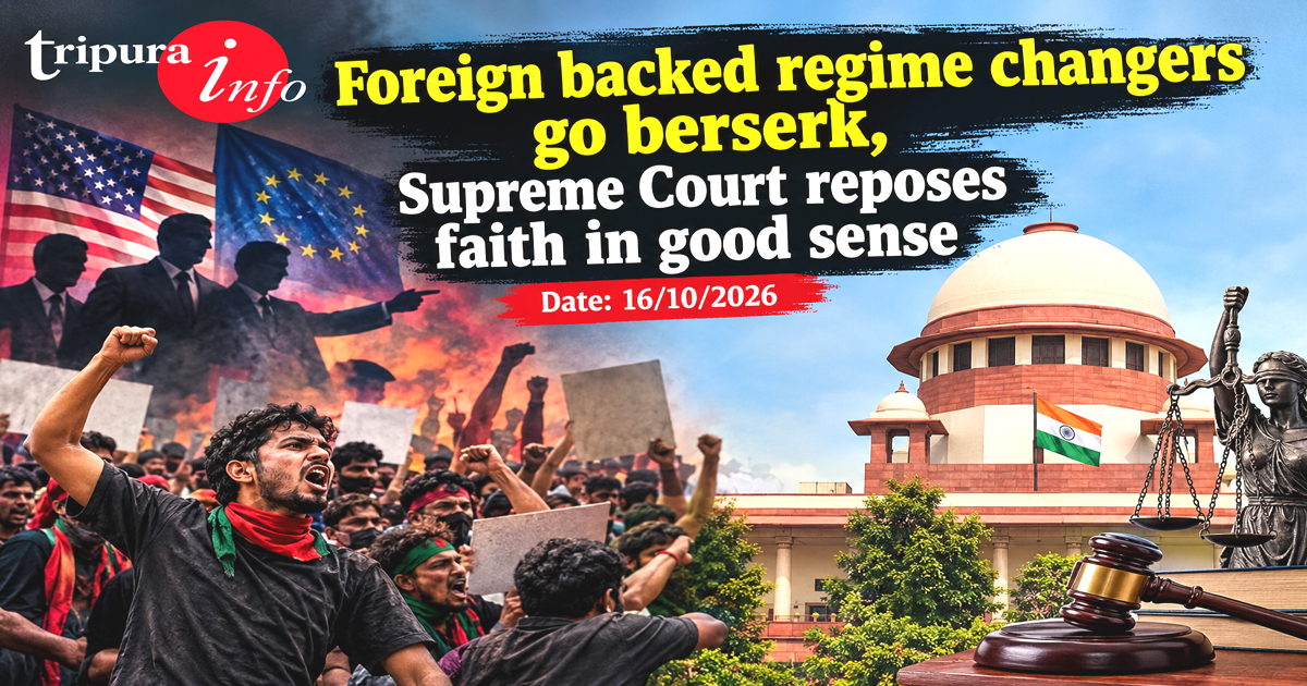 Foreign backed regime changers go berserk, Supreme Court reposes faith in good sense