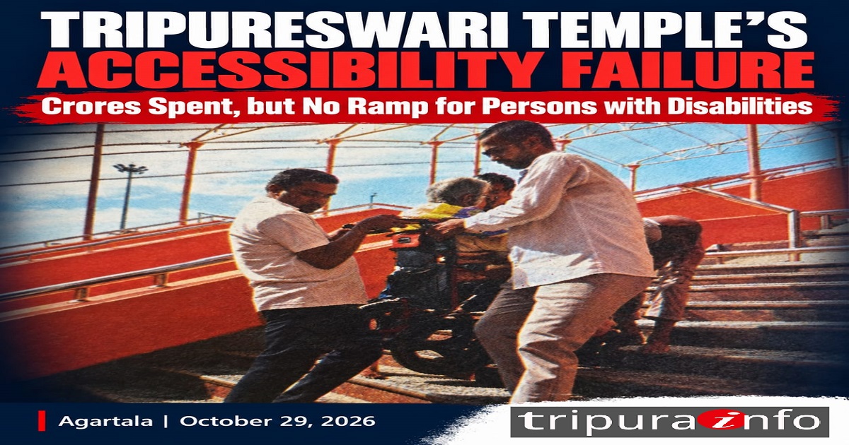 Tripureswari Temple’s Accessibility Failure: Crores Spent, but No Ramp for Persons with Disabilities